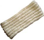 Crochet Double-Thick Headband Off-White