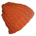 Burnt Umber Rust Orange Beanie Ski Style Slouchy