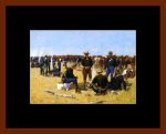 A Cavalryman’s Breakfast on the Plains Frederic Remington Art Print Red Brown 11×14