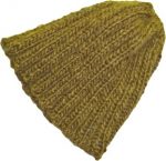 knit beanie slouchy hat moss green short