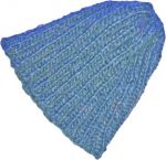 knit beanie slouchy hat dynamite blue short