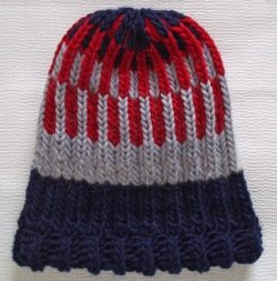 knit-beanie-brioche-hat-red-navy-gray-fire-escape