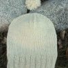 Knit Ivory Cream Beanie Ski Slouchy Watch Hat Sun Rays